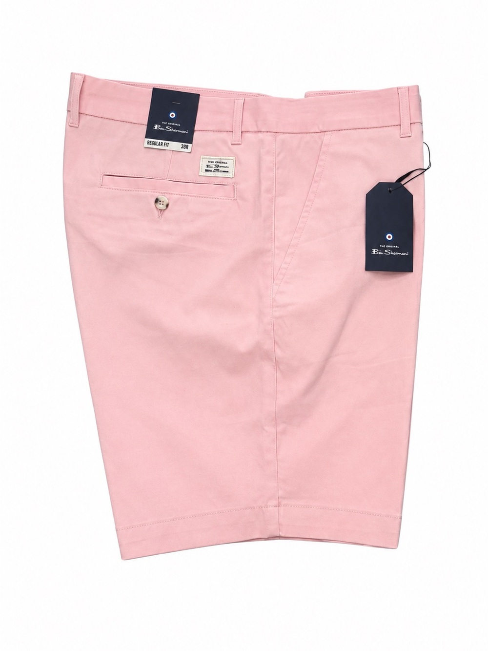 Ben Sherman Men’s Pink Stretch Shorts Size 36 NWT Regular Fit Golf Preppy Shorts